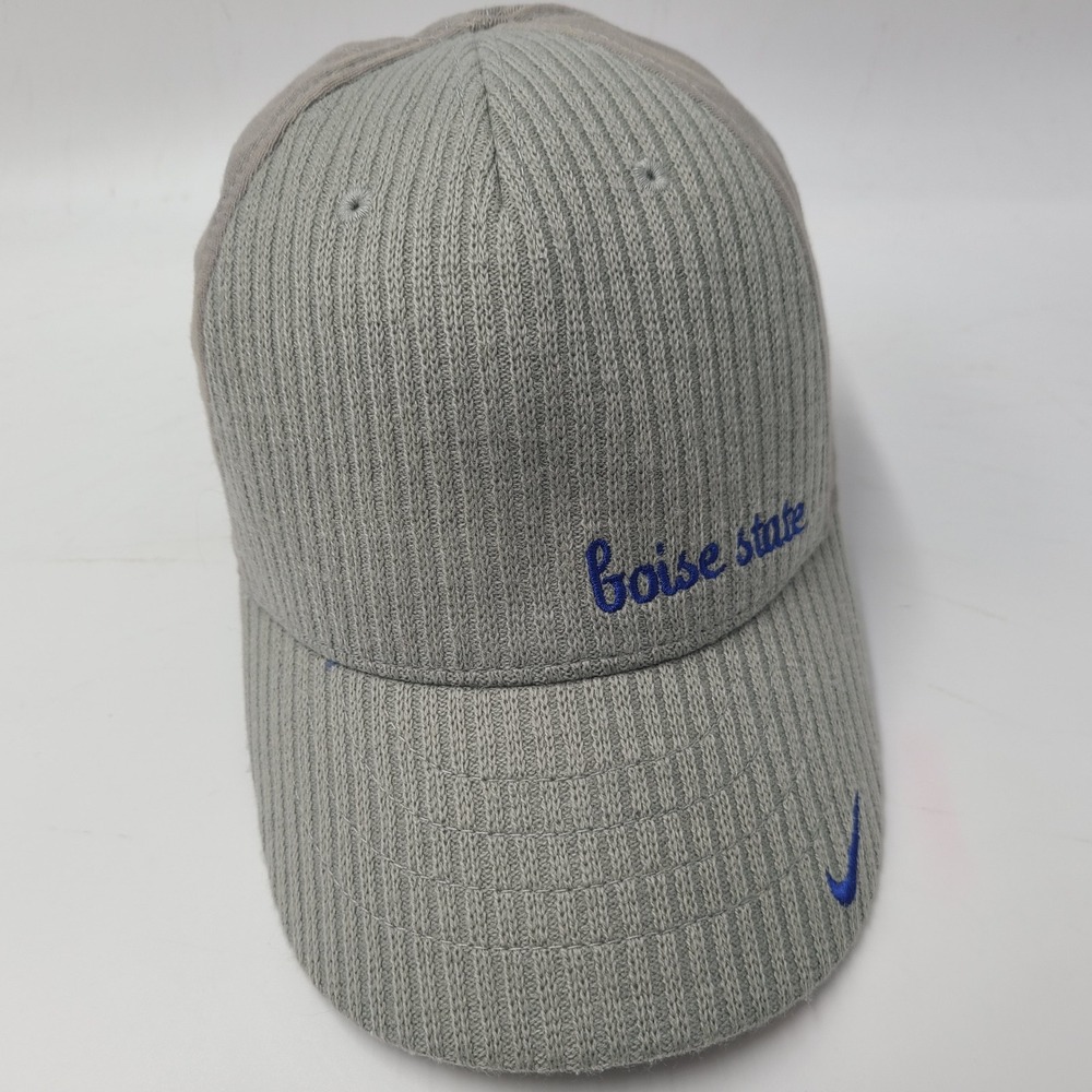 Women Boise State Broncos Hat Nike Strapback Gray Blue NCAA‎ University Script